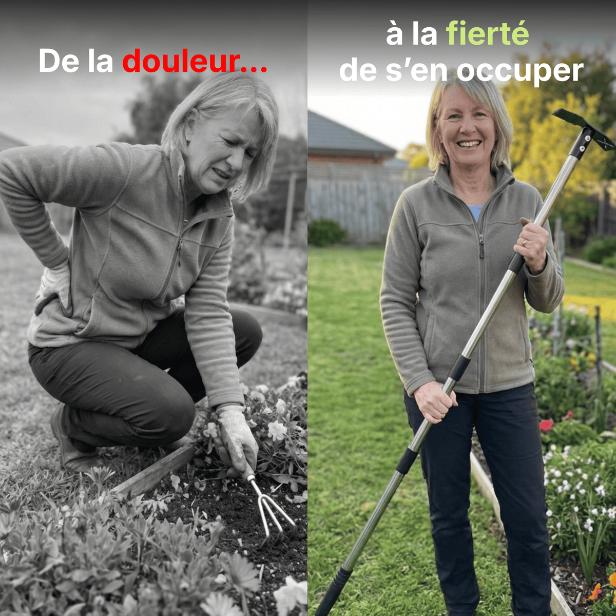 Outil de déracinement 2-en-1