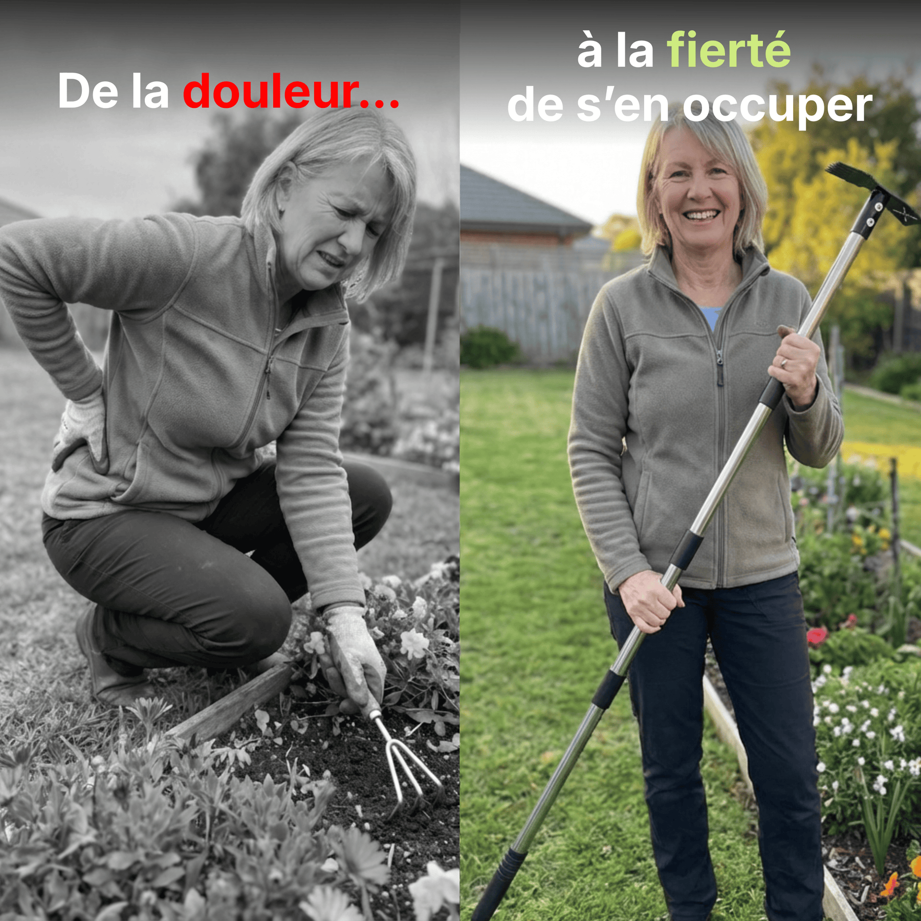 Outil de déracinement 2-en-1