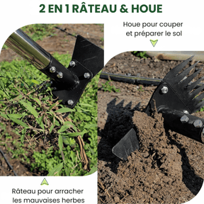 Outil de déracinement 2-en-1