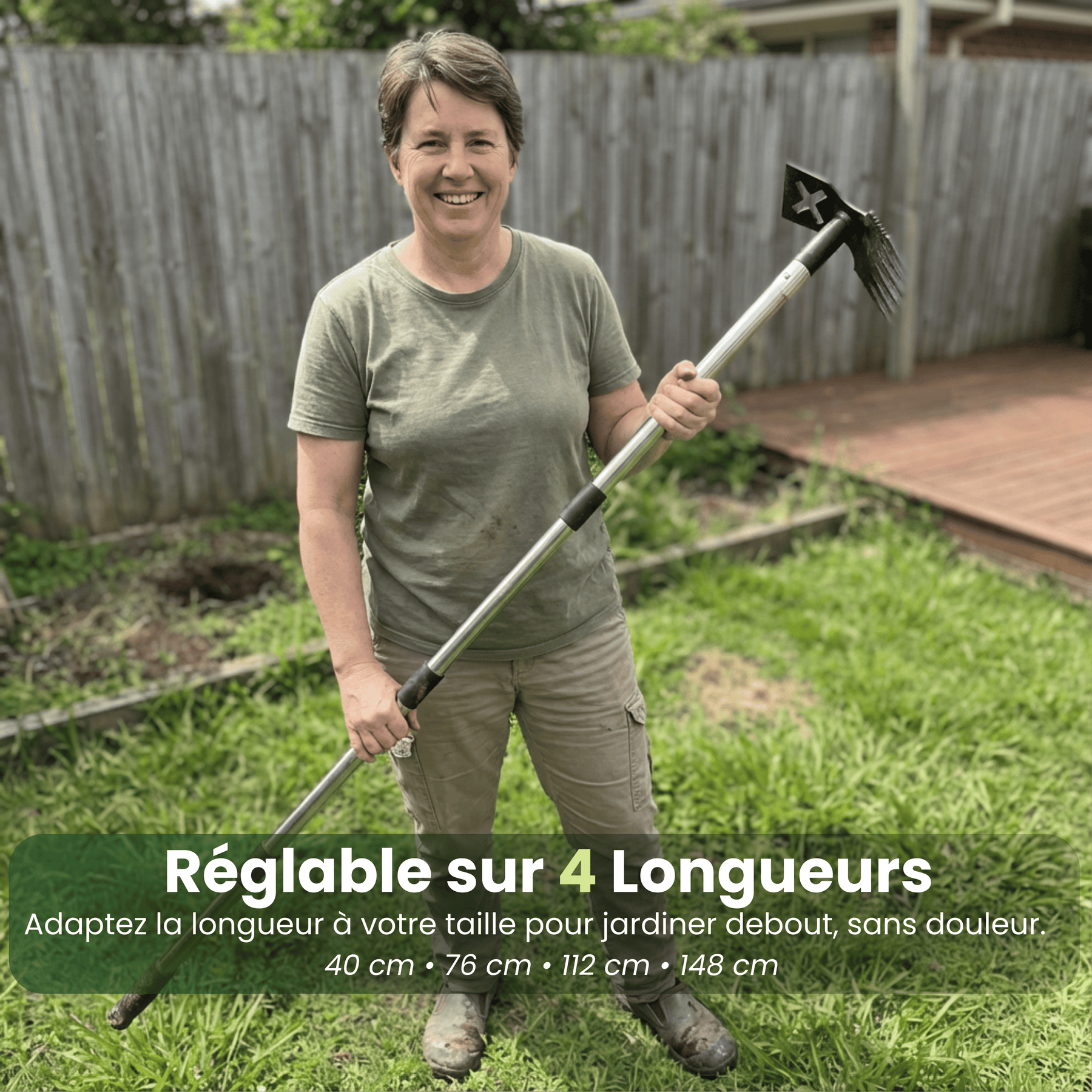 Outil de déracinement 2-en-1