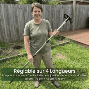 Râteau de jardinage 2-en-1