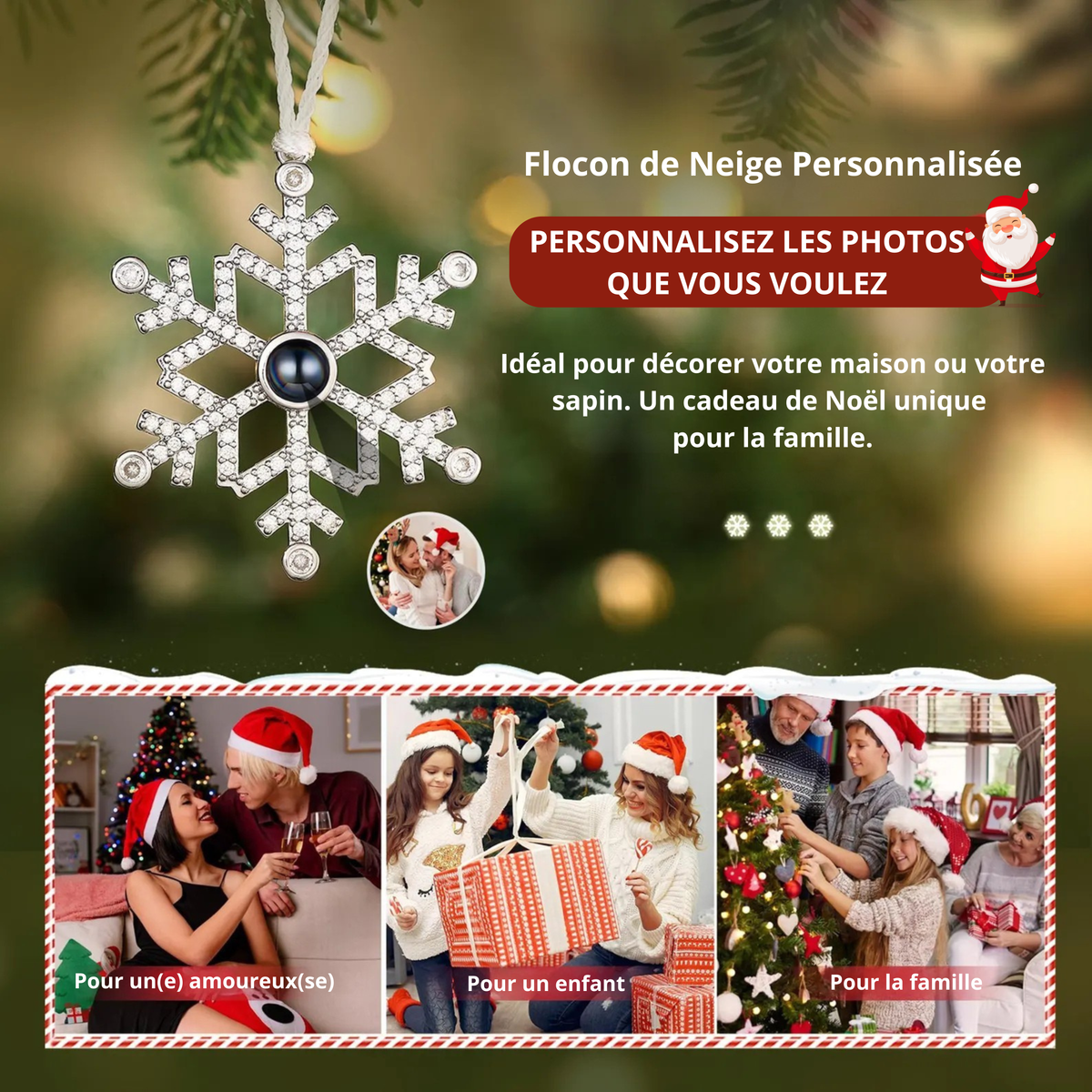 Flocon de Neige Personnalisée