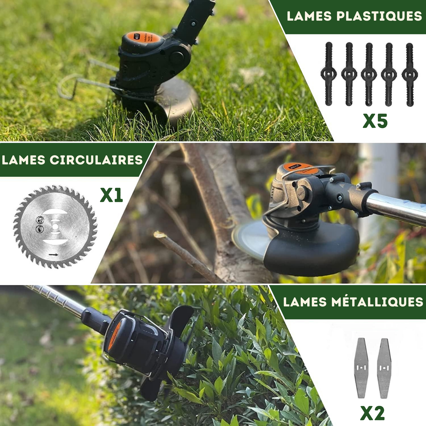 16 lames de rechange